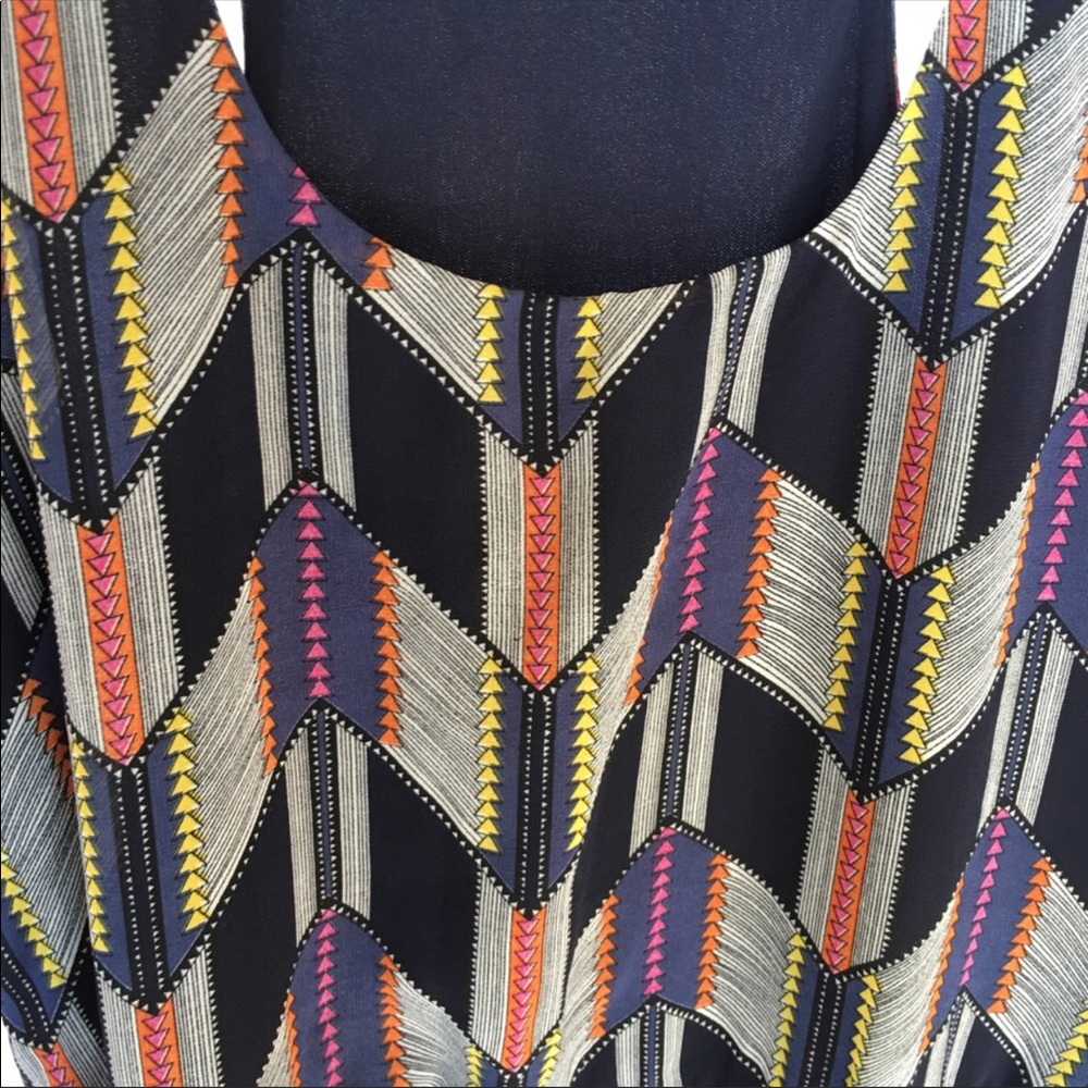 Trendy arrows asymmetrical dress GUC